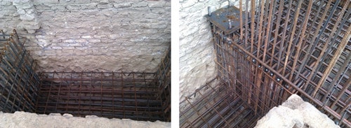 Reinforcement of the well